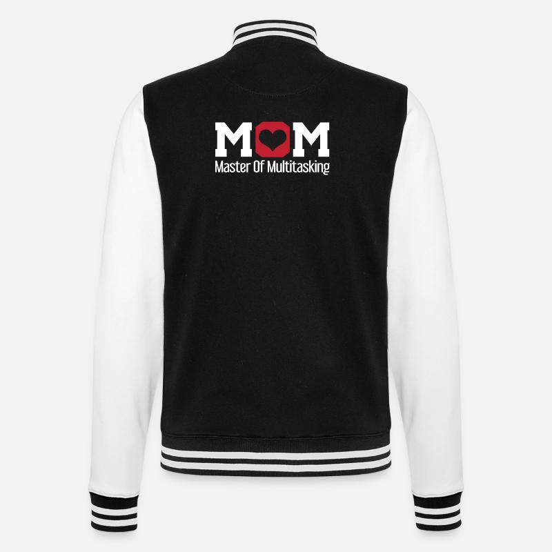 Maman Maître du design multitâche - Veste Teddy - noir/blanc