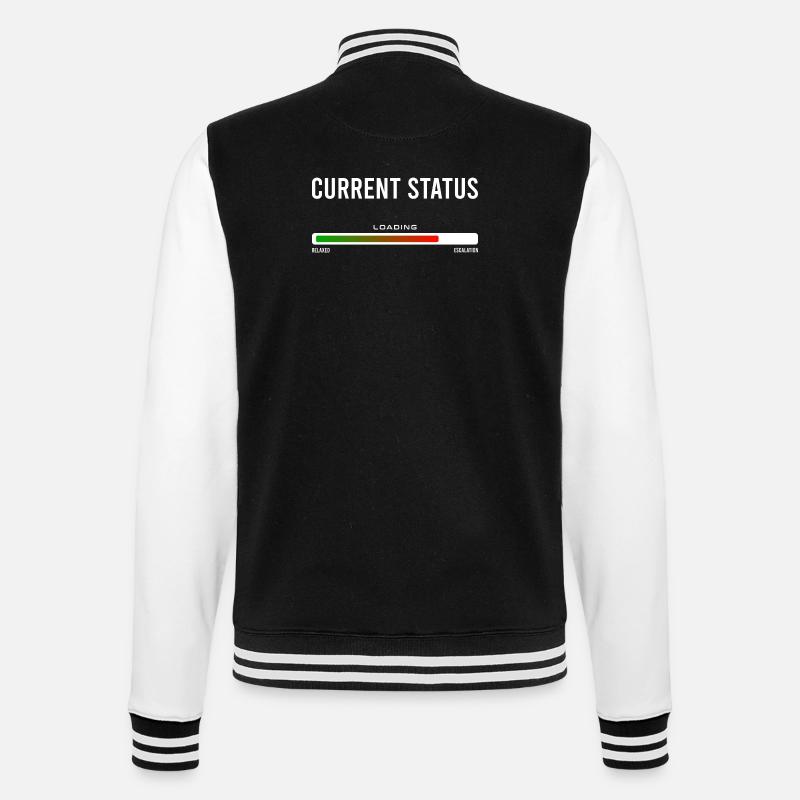 Current Status - College Sweat Jacket - black/white