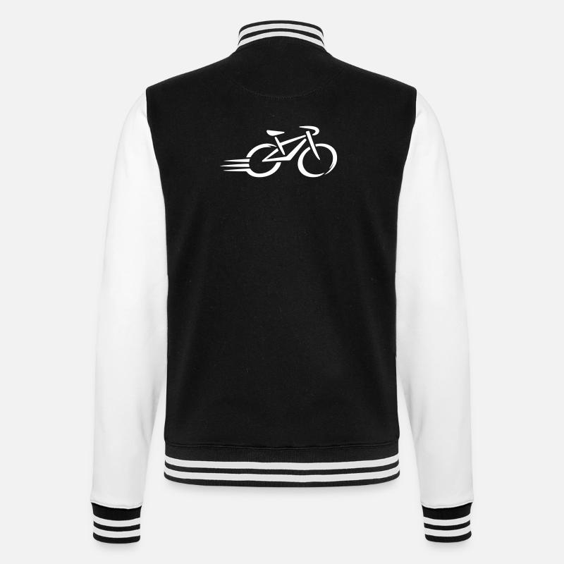 Bicyclette - Veste Teddy - noir/blanc