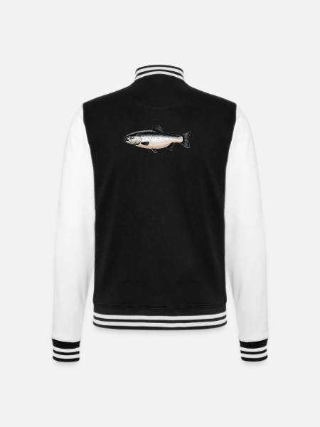Lachse Lachs - College-Sweatjacke - Schwarz/Weiß