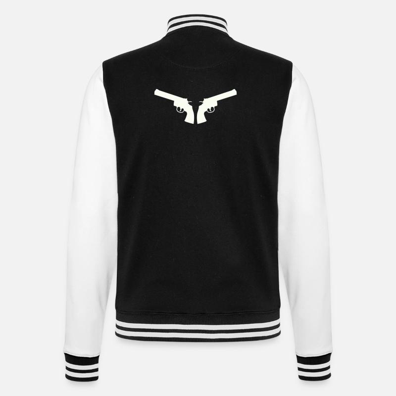 Arme - Veste Teddy - noir/blanc