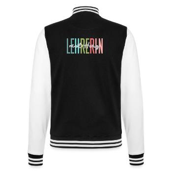 Enseignant au don de cœur - Veste Teddy - noir/blanc - Dos - Marisol (170cm)