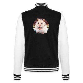 Hamster - Veste Teddy - noir/blanc - Dos - Marisol (170cm)