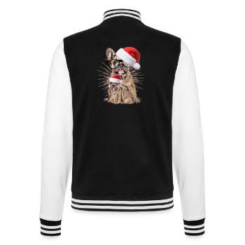 Bouledogue françaisChiens de Noël - Veste Teddy - noir/blanc - Dos - Marisol (170cm)