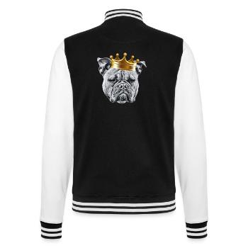 Bouledogue Vieux Bouledogue Anglais Chien Chiens - Veste Teddy - noir/blanc - Dos - Marisol (170cm)