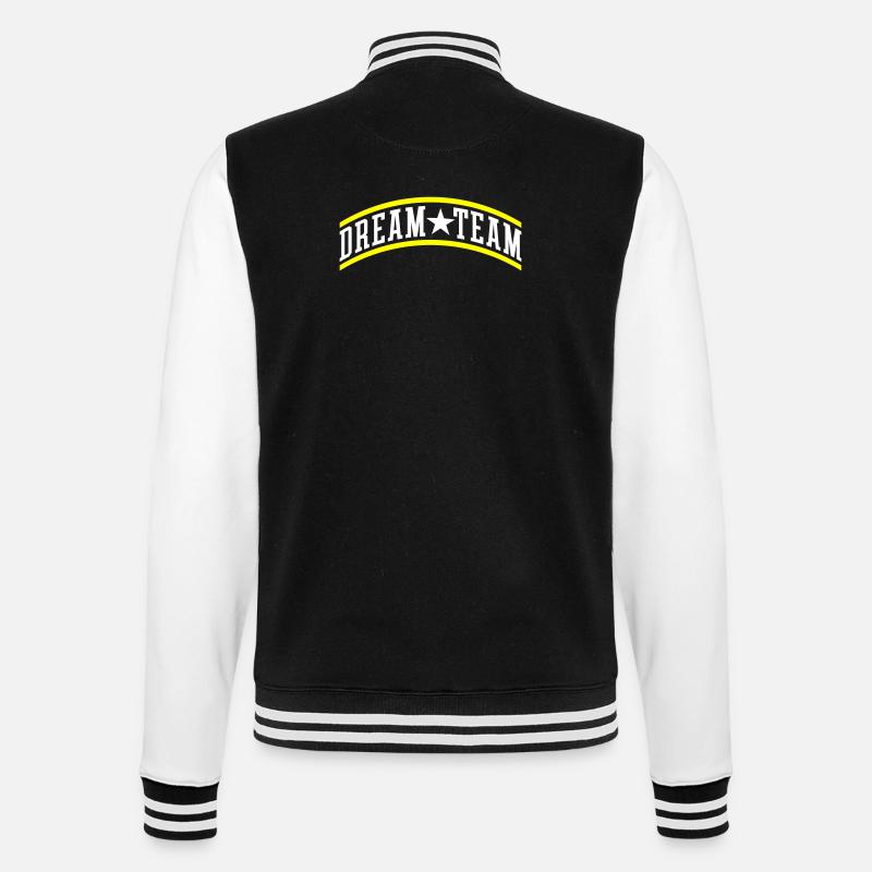 Dream Team Teamwork - College-Sweatjacke - Schwarz/Weiß