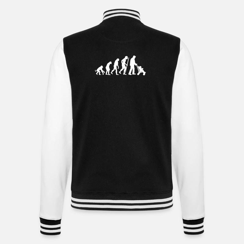 Evolution Grandfather Stroller Grandpa babysitter - College Sweat Jacket - black/white