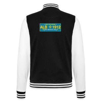 New Mexico Nummernschild Albuquerque - College-Sweatjacke - Schwarz/Weiß - Hinten - Marisol (170cm)