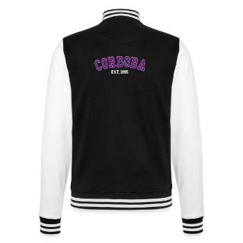 Córdobe Fondée en 1995 - Veste Teddy - noir/blanc - Dos - Marisol (170cm)