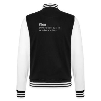Definition Physiotherapist Gift Humor Physiotherapist - College Sweat Jacket - black/white - Back - Marisol (170cm)