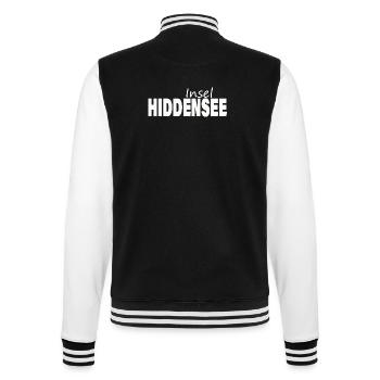 Insel HIDDENSEE - College-Sweatjacke - Schwarz/Weiß - Hinten - Marisol (170cm)