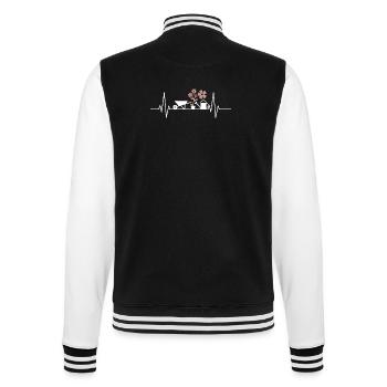 battement de cœur Jardinier jardinier - Veste Teddy - noir/blanc - Dos - Marisol (170cm)