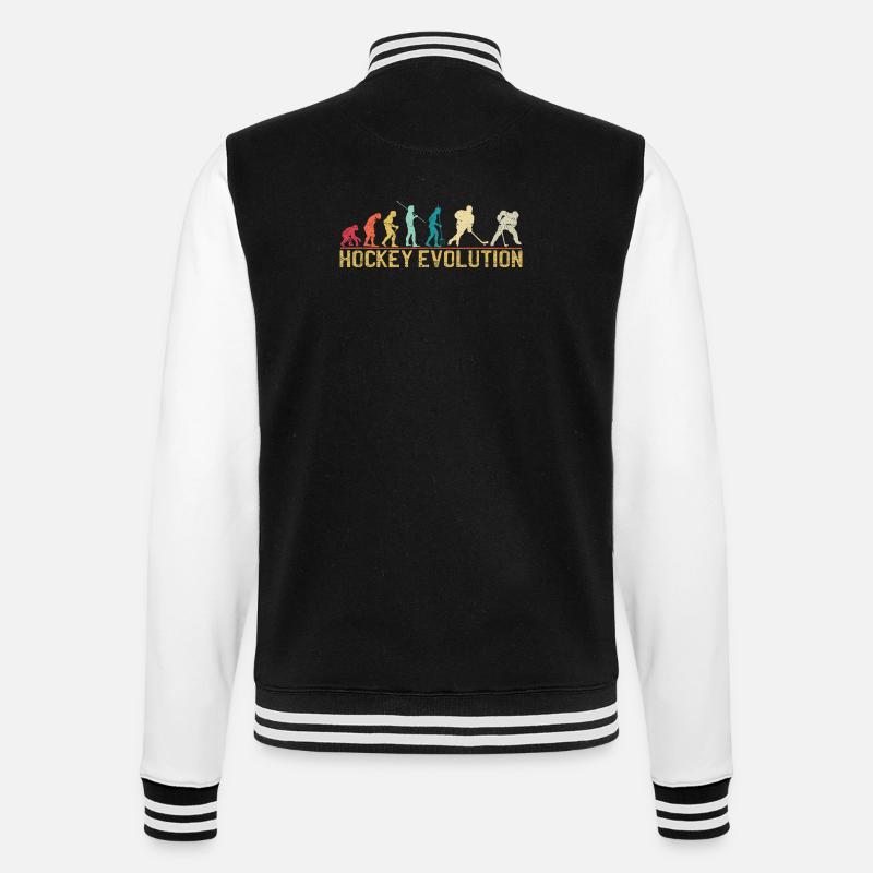 Conception de la silhouette Hockey Evolution - Veste Teddy - noir/blanc