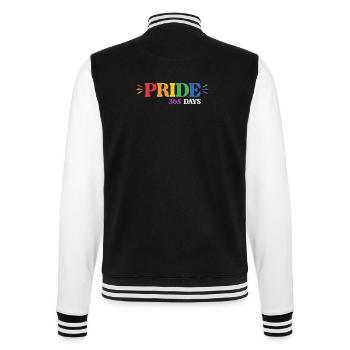 Mois de la Fierté LGBT - Fierté 365 - Veste Teddy - noir/blanc - Dos - Marisol (170cm)