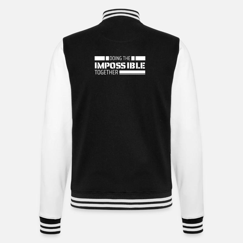 Réaliser l’impossible ensemble - Veste Teddy - noir/blanc