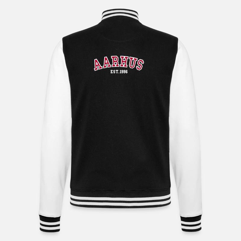 Aarhus Est. 1996 - College Sweat Jacket - black/white