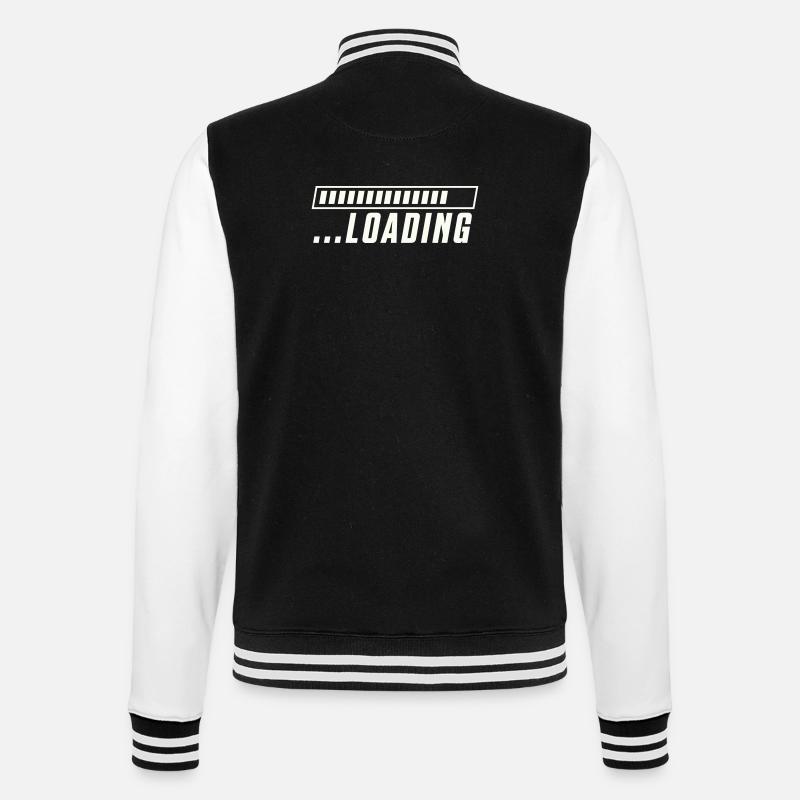 Loading Bar Loading Progress - College Sweat Jacket - black/white