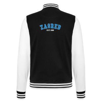 Zagreb Fondée en 1986 - Veste Teddy - noir/blanc - Dos - Marisol (170cm)