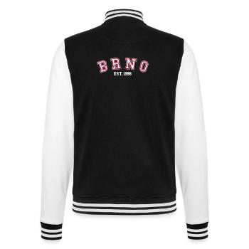 Brünn gegründet 1996 - College-Sweatjacke - Schwarz/Weiß - Hinten - Marisol (170cm)