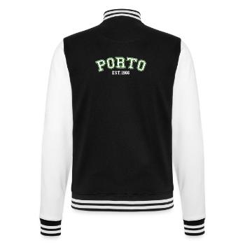 Porto Fondé en 1966 - Veste Teddy - noir/blanc - Dos - Marisol (170cm)