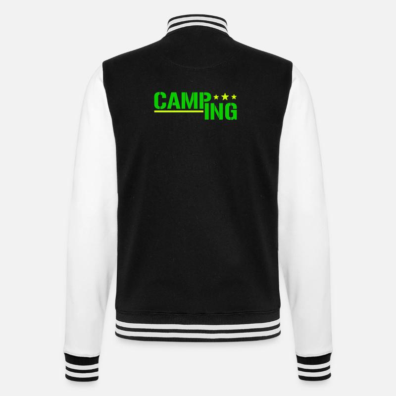 Camping - College Sweat Jacket - black/white