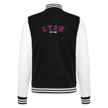 Lyon Est. 1985 - College Sweat Jacket - black/white - Back - Marisol (170cm)