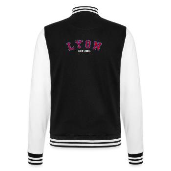 Lyon Est. 2005 - College Sweat Jacket - black/white - Back - Marisol (170cm)