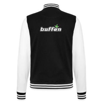 buffen - College Sweat Jacket - black/white - Back - Marisol (170cm)