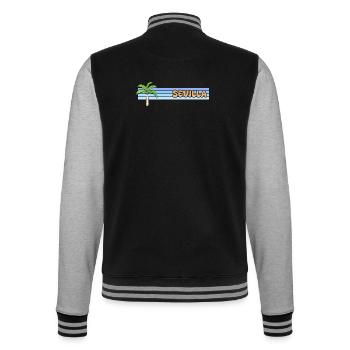 Sonne Sevilla - College-Sweatjacke - Schwarz/Grau meliert - Hinten - Marisol (170cm)