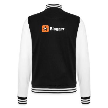 big blagger star - College Sweat Jacket - black/white - Back - Marisol (170cm)