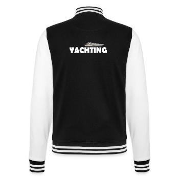Yachting - College Sweat Jacket - black/white - Back - Marisol (170cm)