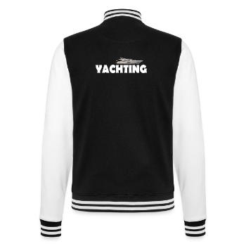 Yachting - College Sweat Jacket - black/white - Back - Marisol (170cm)