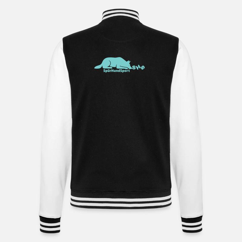 SHS Logo mint - College-Sweatjacke - Schwarz/Weiß