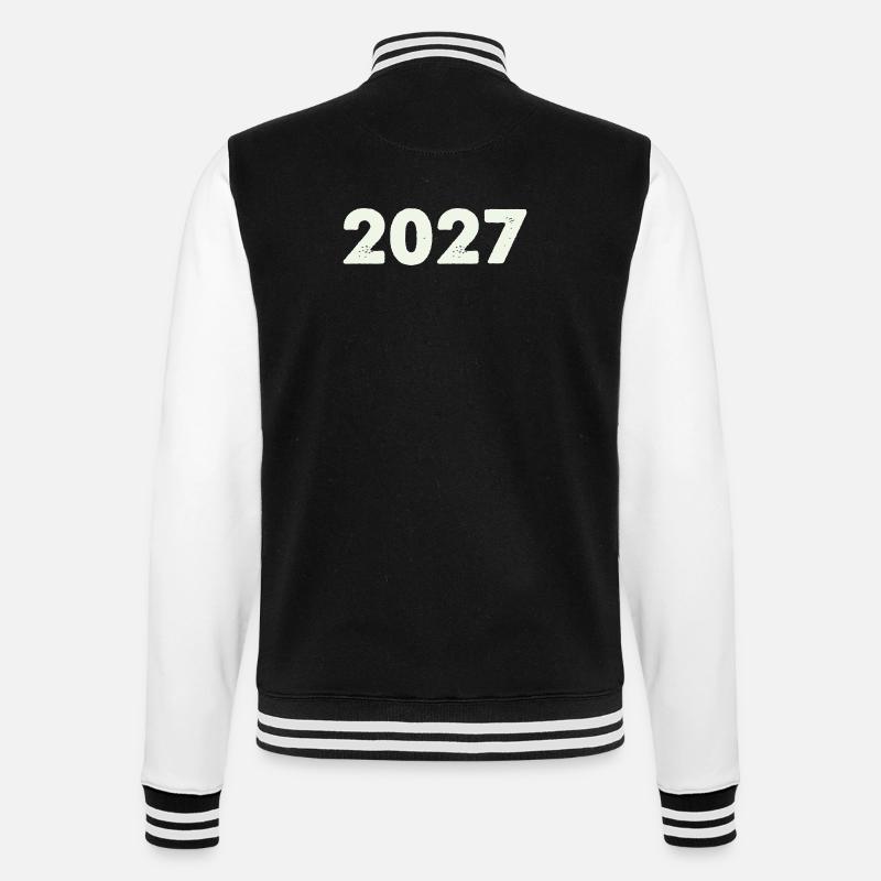 2027 - College Sweat Jacket - black/white