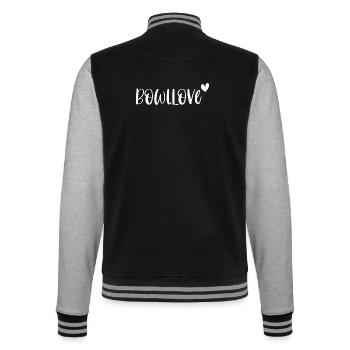 Bowl Bowllove Foodie Smoothie Bowls Geschenk - College-Sweatjacke - Schwarz/Grau meliert - Hinten - Marisol (170cm)