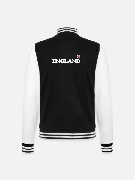 Typographie de l’écusson de l’Angleterre - Veste Teddy - noir/blanc