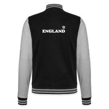Engeland Crest Typografie - College sweatjacket - zwart/grijs gemêleerd - Achter - Marisol (170cm)