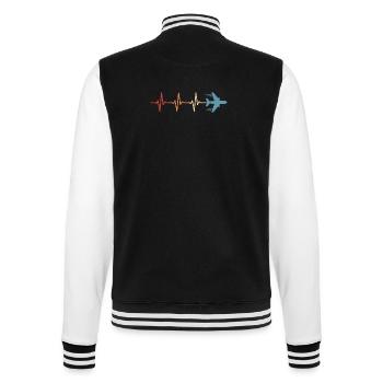 Pilote d’avion Battement de cœur Aviateur - Veste Teddy - noir/blanc - Dos - Marisol (170cm)