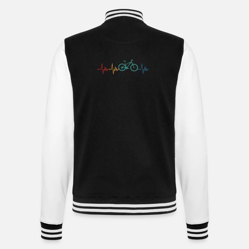 Vélo Battement de cœur Cyclisme - Veste Teddy - noir/blanc