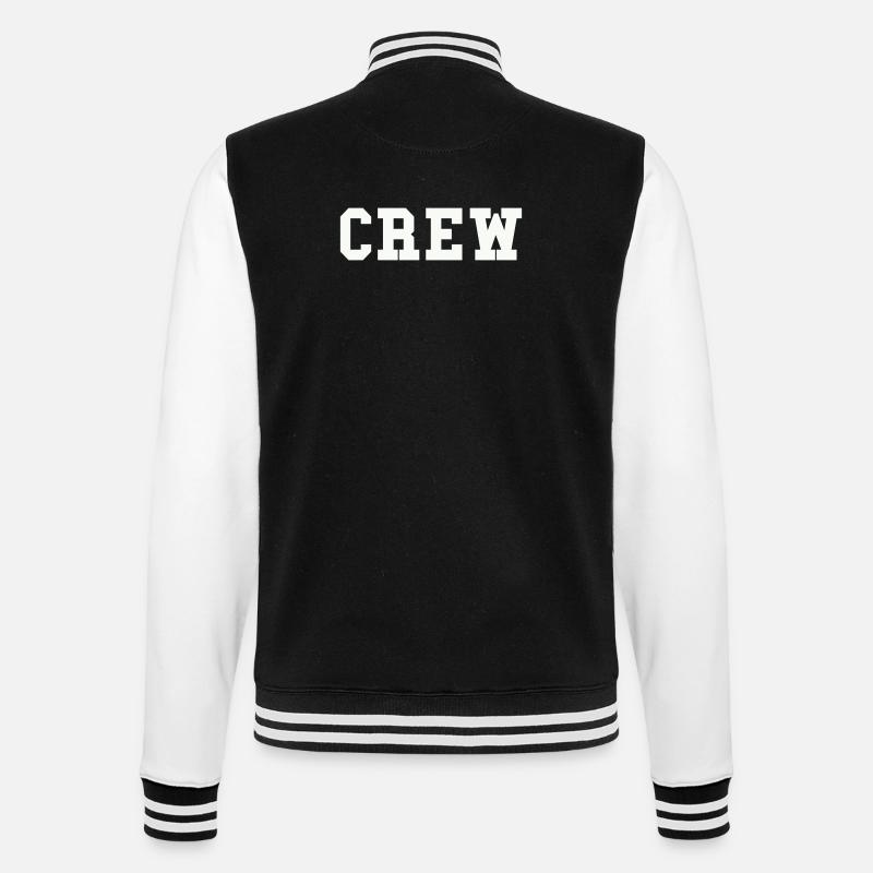 crew - College-Sweatjacke - Schwarz/Weiß