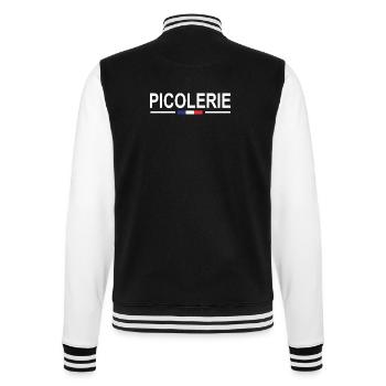 Picole Nationale Humour Apéro Gendarmerie Gendarme - Veste Teddy - noir/blanc - Dos - Marisol (170cm)