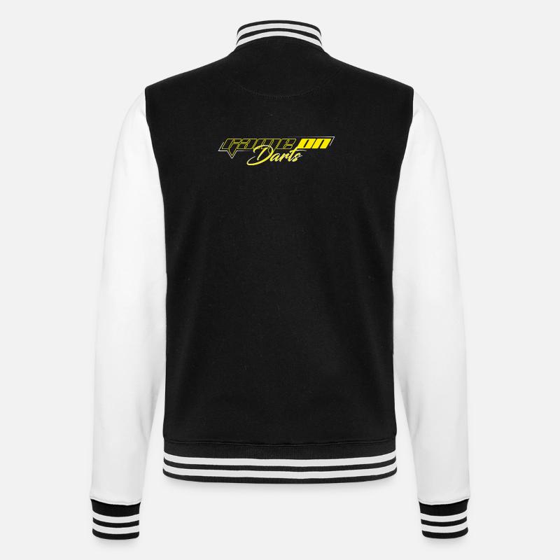 GAME ON DARTS - College Sweat Jacket - black/white