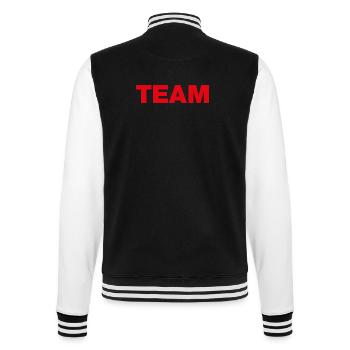 TEAM (red) - College Sweat Jacket - black/white - Back - Marisol (170cm)