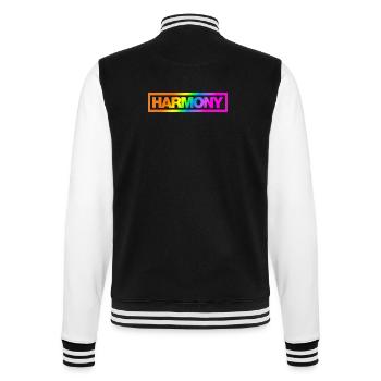 Typo HARMONY Contour Arc-en-ciel - Veste Teddy - noir/blanc - Dos - Marisol (170cm)