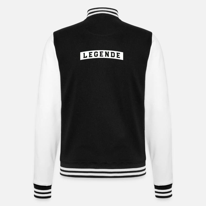 legende - College-Sweatjacke - Schwarz/Weiß