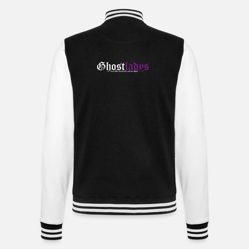 Ghostladys - College-Sweatjacke - Schwarz/Weiß