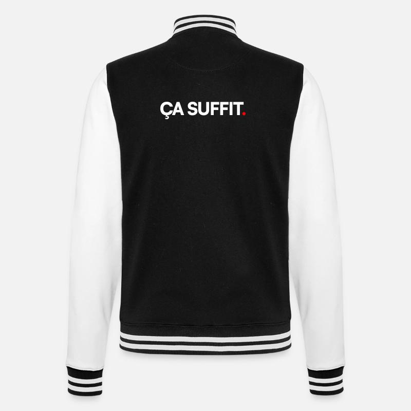 Ça suffit - Veste Teddy - noir/blanc