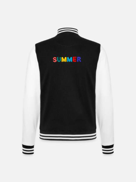 MISTRESS. MASTER. TEACHER. SCHOOL - College Sweat Jacket - black/white