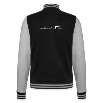Craftsman tool drill - College Sweat Jacket - black/heather grey - Back - Marisol (170cm)