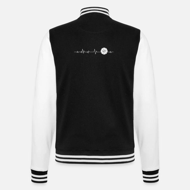 Basketteur - Veste Teddy - noir/blanc